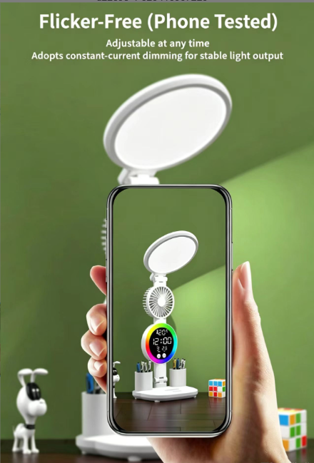 Lampada da scrivania per studio, protezione per gli occhi, ideale per i compiti a casa, con spina, a doppio uso, per lettura e comodino, a LED dimmerabile._voghion.com